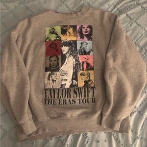 Taylor Swift The Eras Tour Graphic Sweatshirt - gray